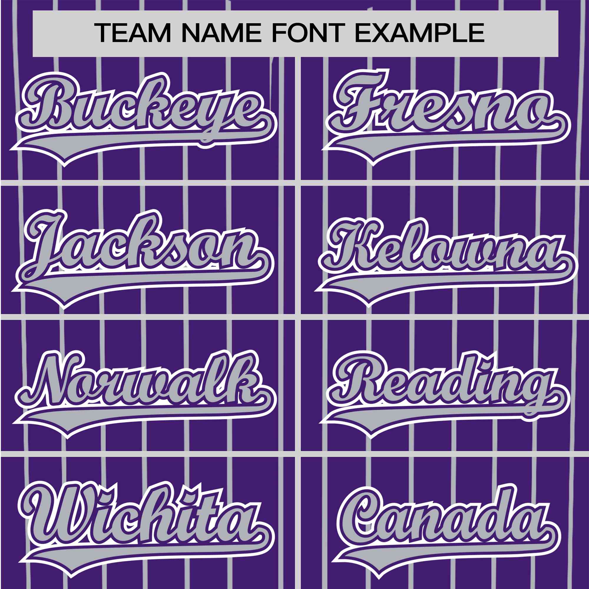 Custom Purple Gray Pinstripe Gray-White Authentic Baseball Jersey