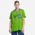 Custom Neon Green Navy Pinstripe Navy-White Authentic Baseball Jersey