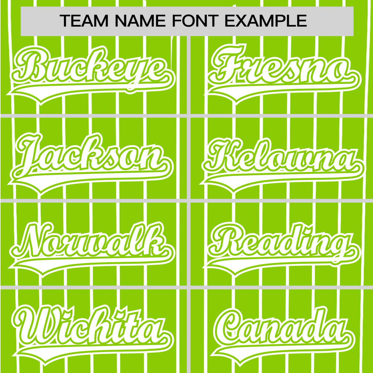 Custom Neon Green White Pinstripe White Neon-Green Authentic Baseball Jersey