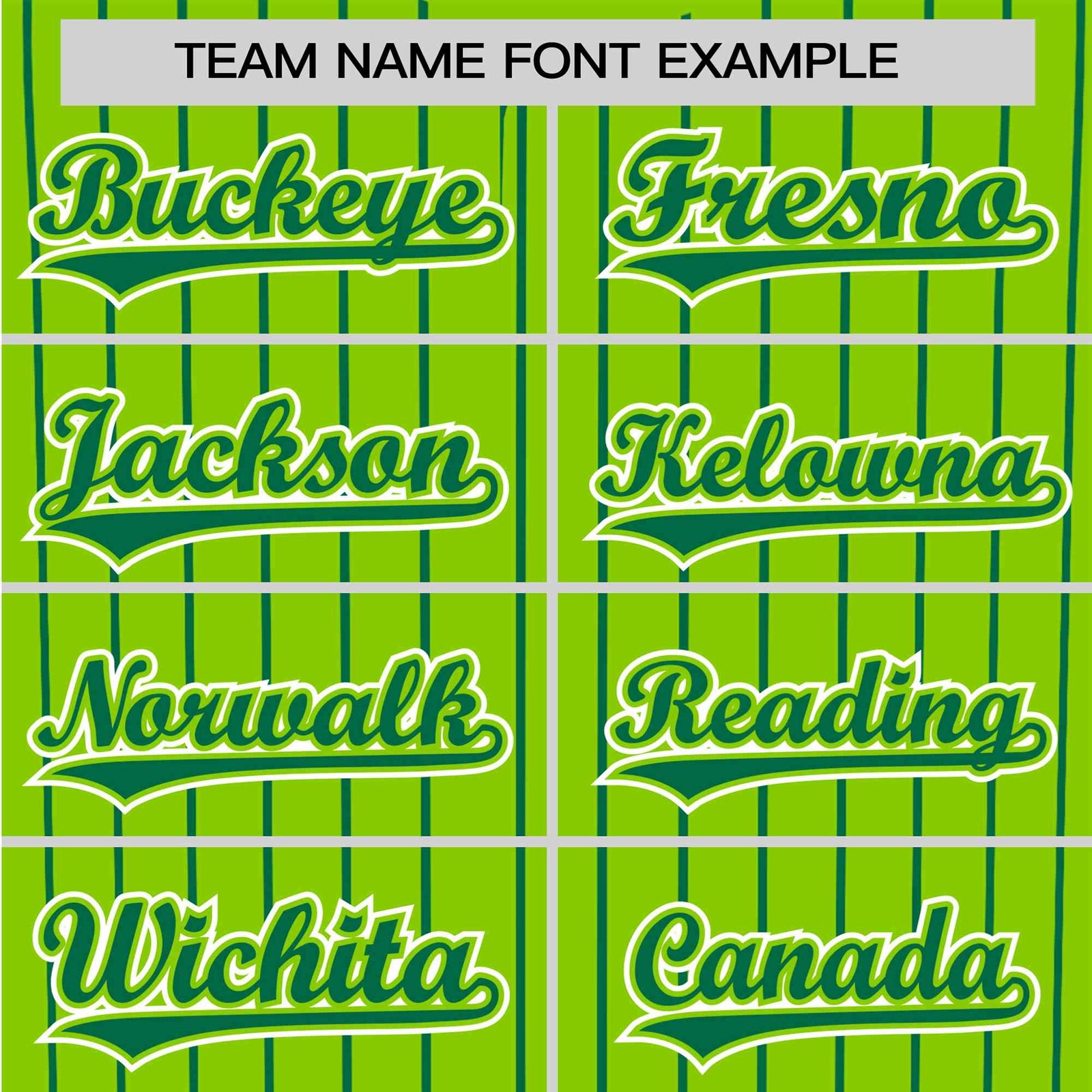 Custom Neon Green Kelly-Green Pinstripe Kelly-Green White Authentic Baseball Jersey