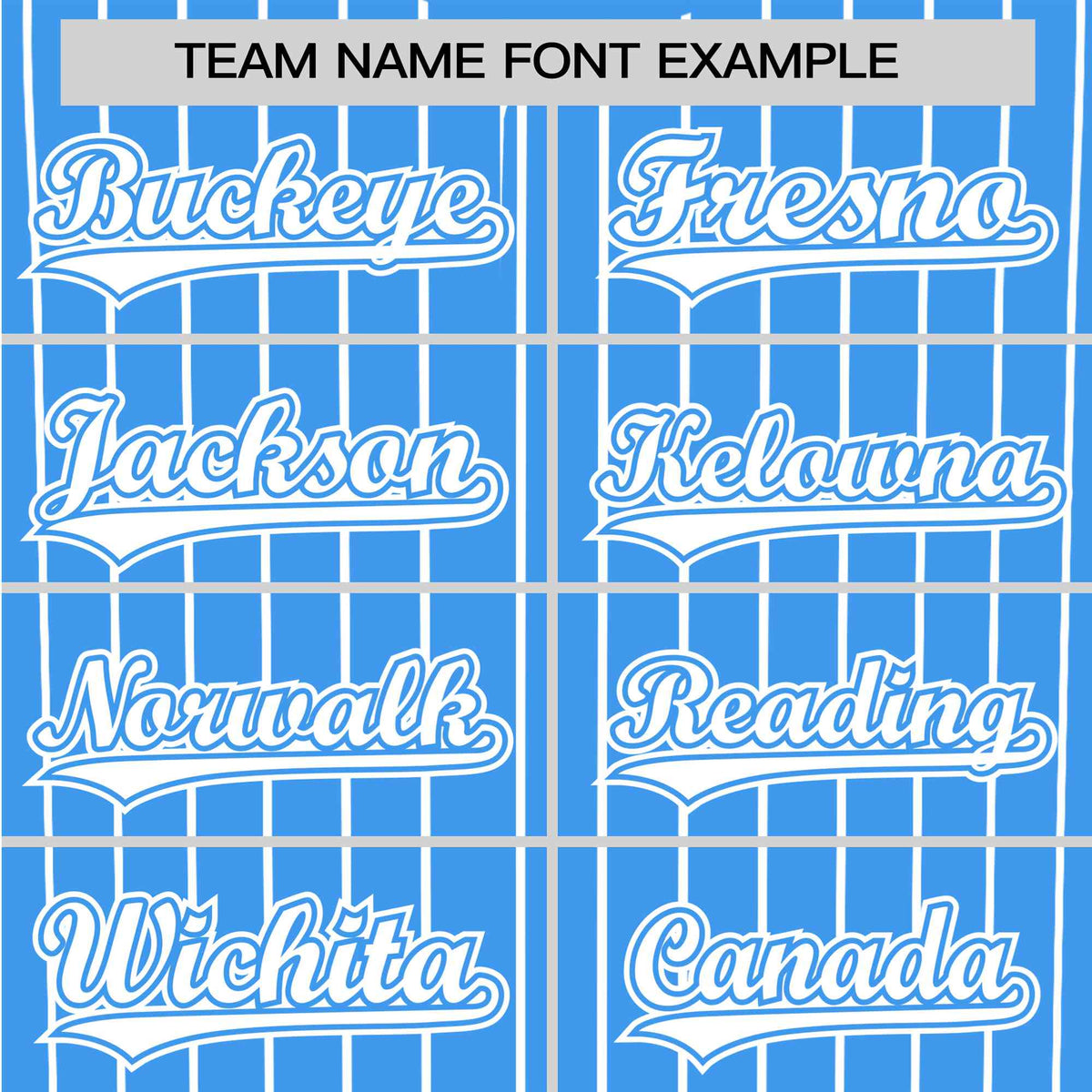 Custom Sky Blue White Pinstripe White Sky-Blue Authentic Baseball Jersey