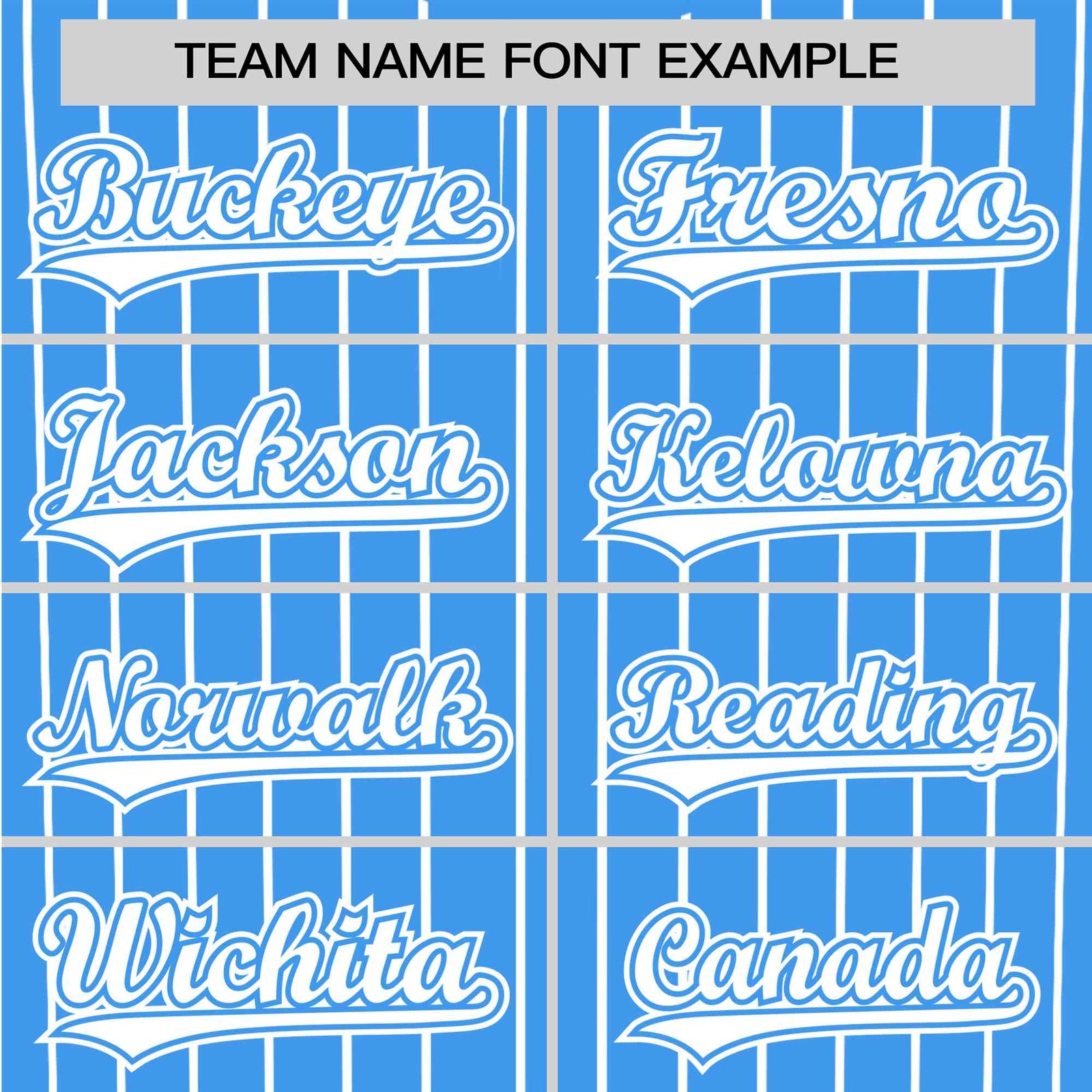 Custom Sky Blue White Pinstripe White Sky-Blue Authentic Baseball Jersey