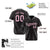 Custom Black Pink Pinstripe Pink-White Authentic Baseball Jersey