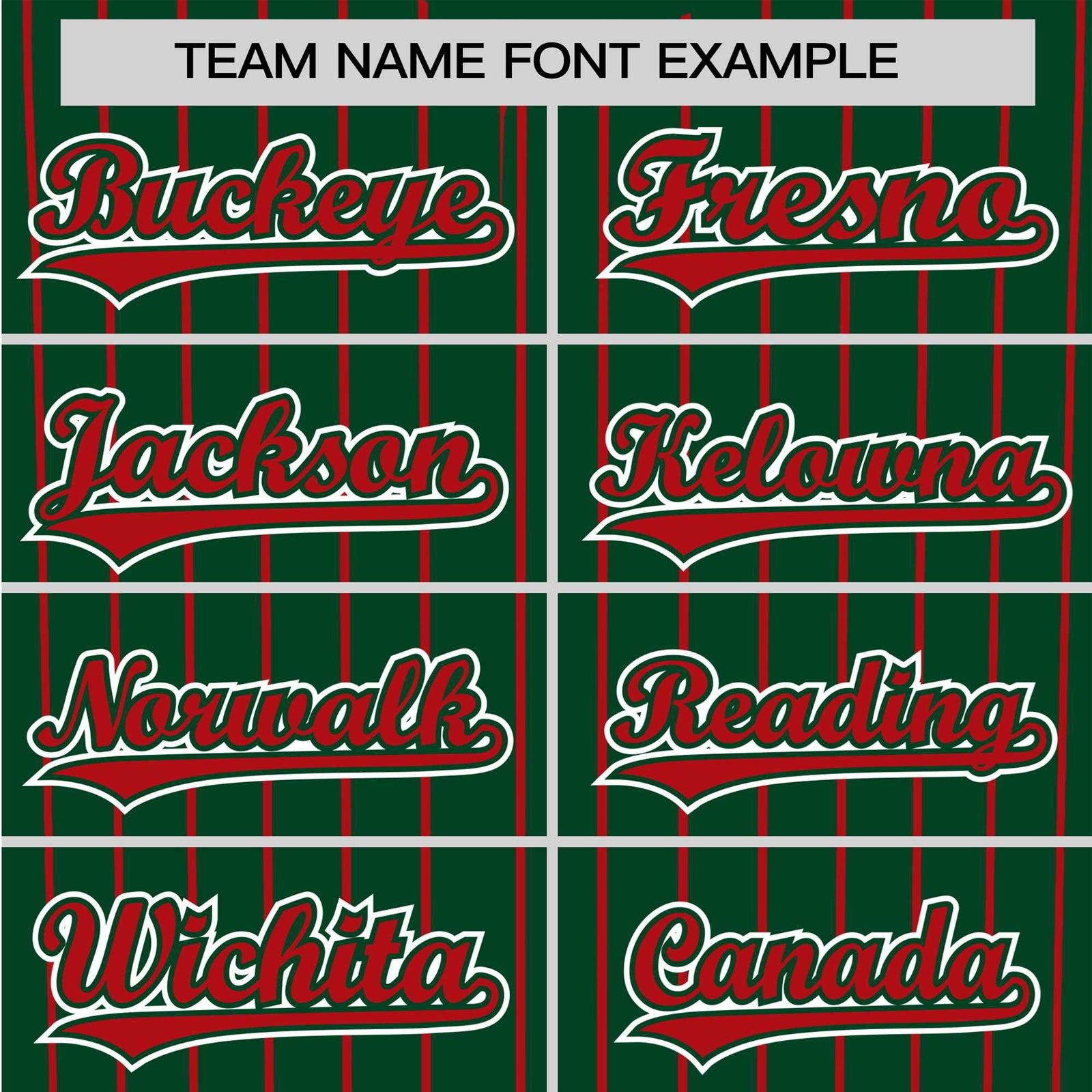 Custom Midnight Green Red Pinstripe Red-White Authentic Baseball Jersey