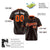 Custom Black Bay-Orange Pinstripe Bay-Orange White Authentic Baseball Jersey