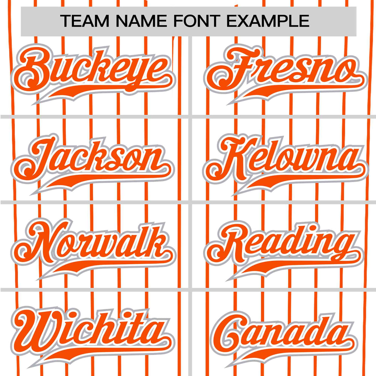 Custom White Orange Pinstripe White-Orange Authentic Baseball Jersey