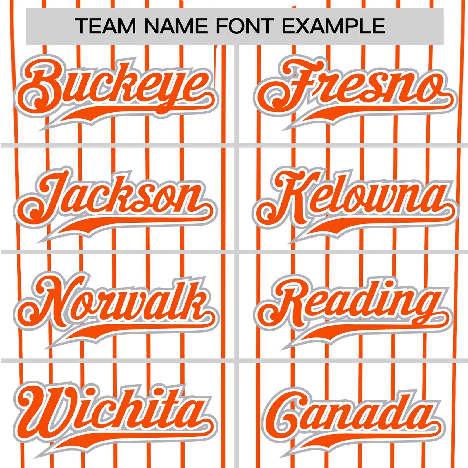 Custom White Orange Pinstripe White-Orange Authentic Baseball Jersey