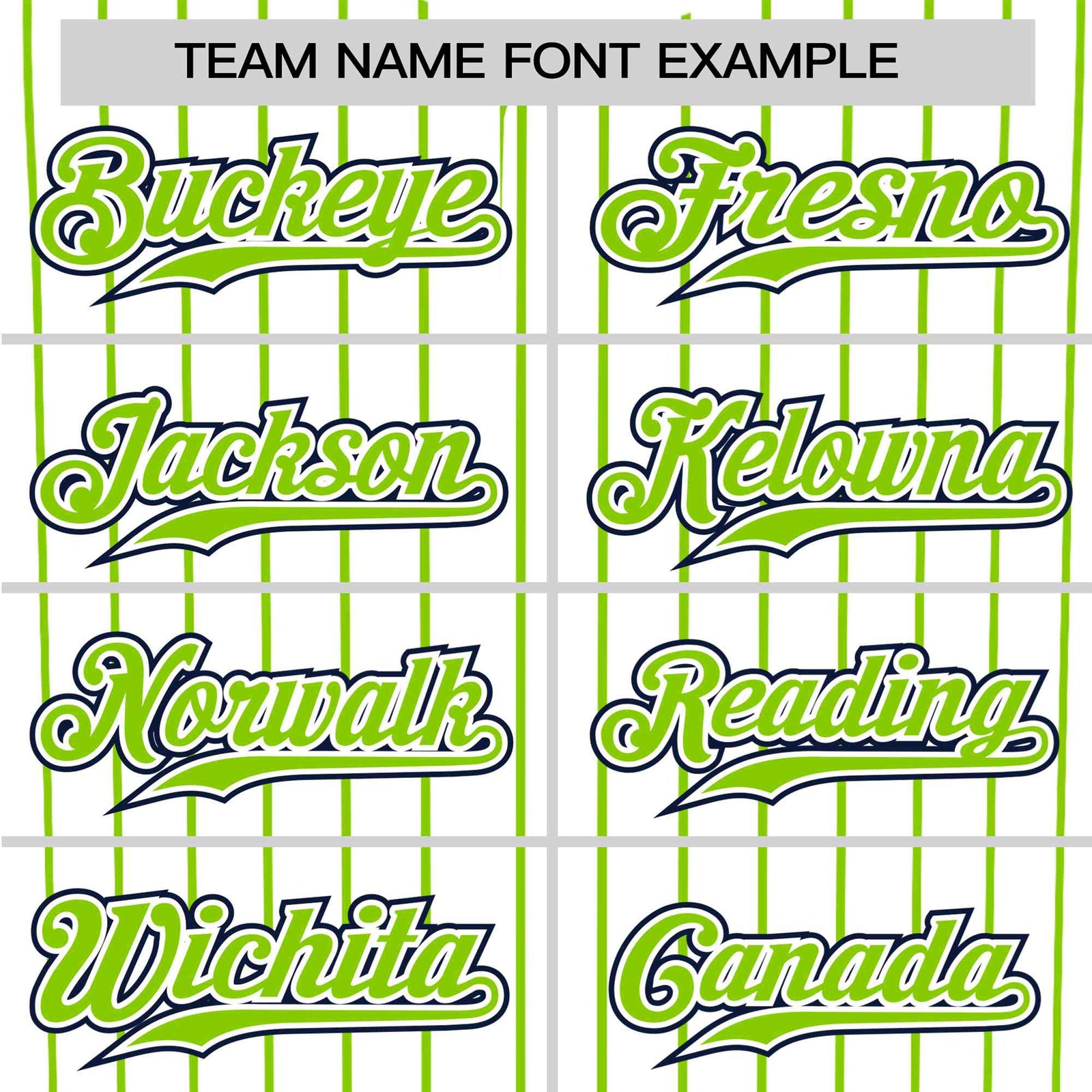 Custom White Neon-Green Pinstripe White Neon-Green Black Authentic Baseball Jersey