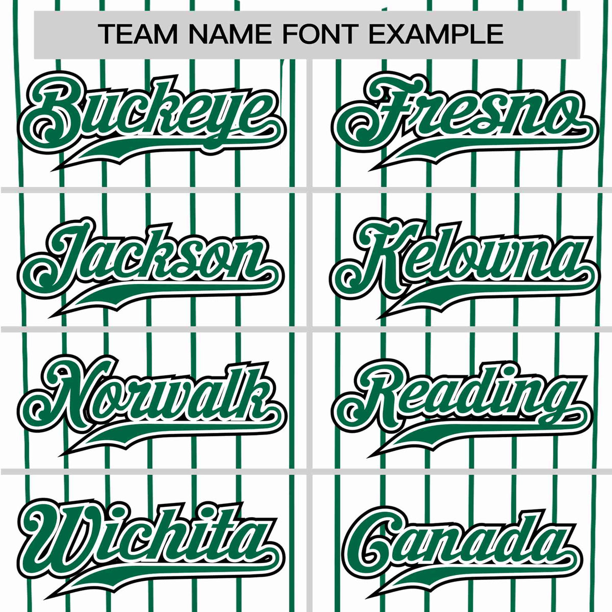 Custom White Kelly-Green Pinstripe White Kelly-Green Black Authentic Baseball Jersey