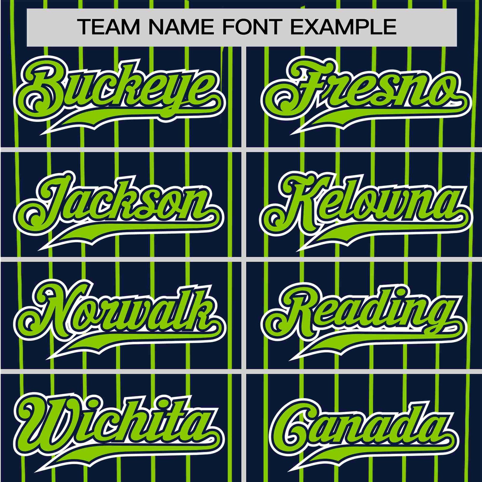 Custom Navy Neon-Green Pinstripe Neon-Green White Authentic Baseball Jersey
