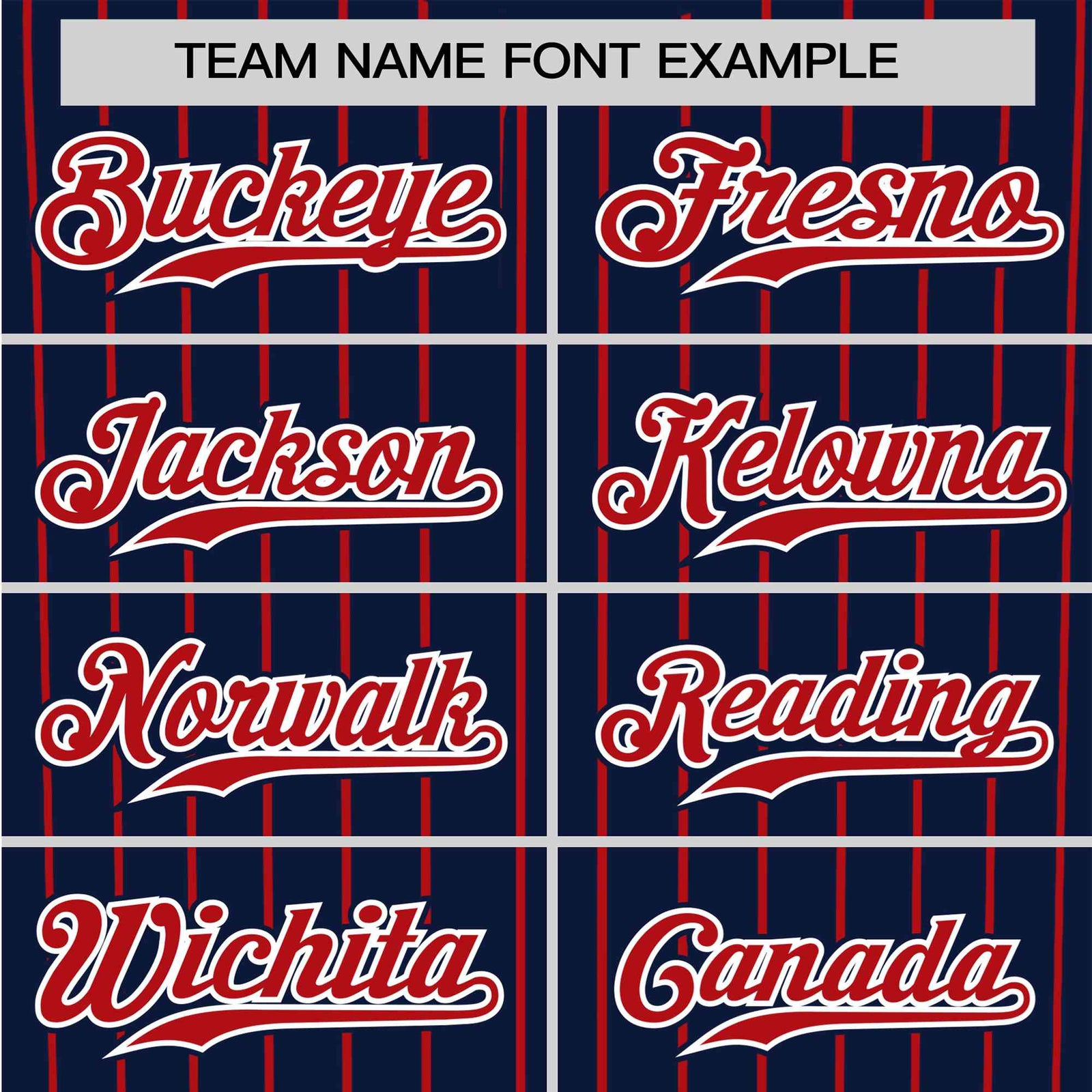 Custom Navy Red Pinstripe Red-White Authentic Baseball Jersey