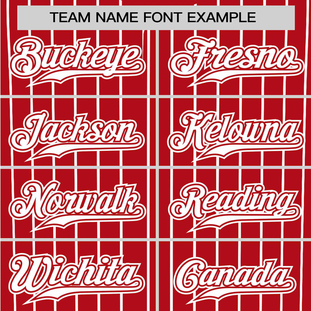 Custom Red White Pinstripe White-Red Authentic Baseball Jersey