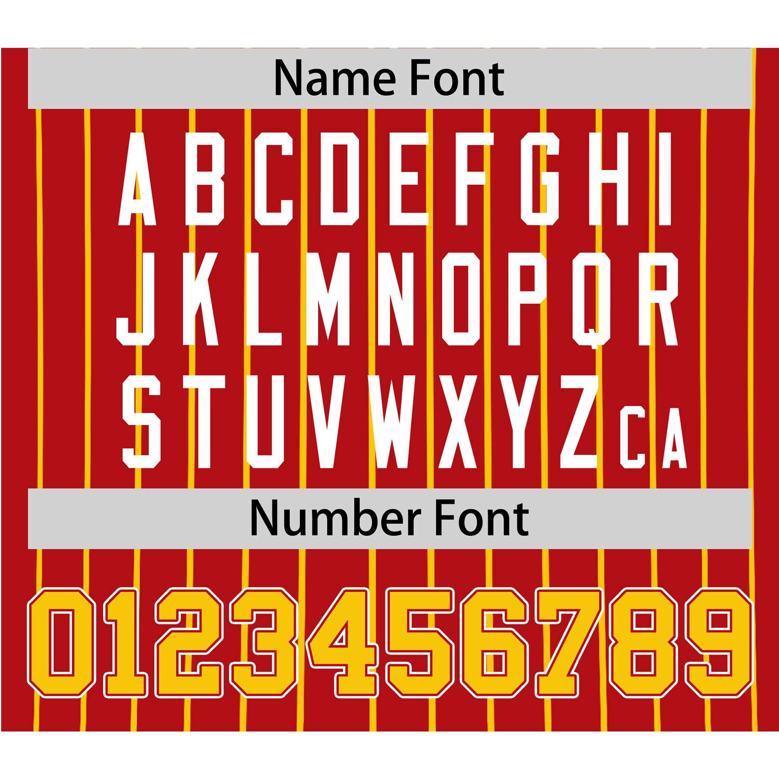 Custom Red Yellow Pinstripe Yellow-White Authentic Baseball Jersey