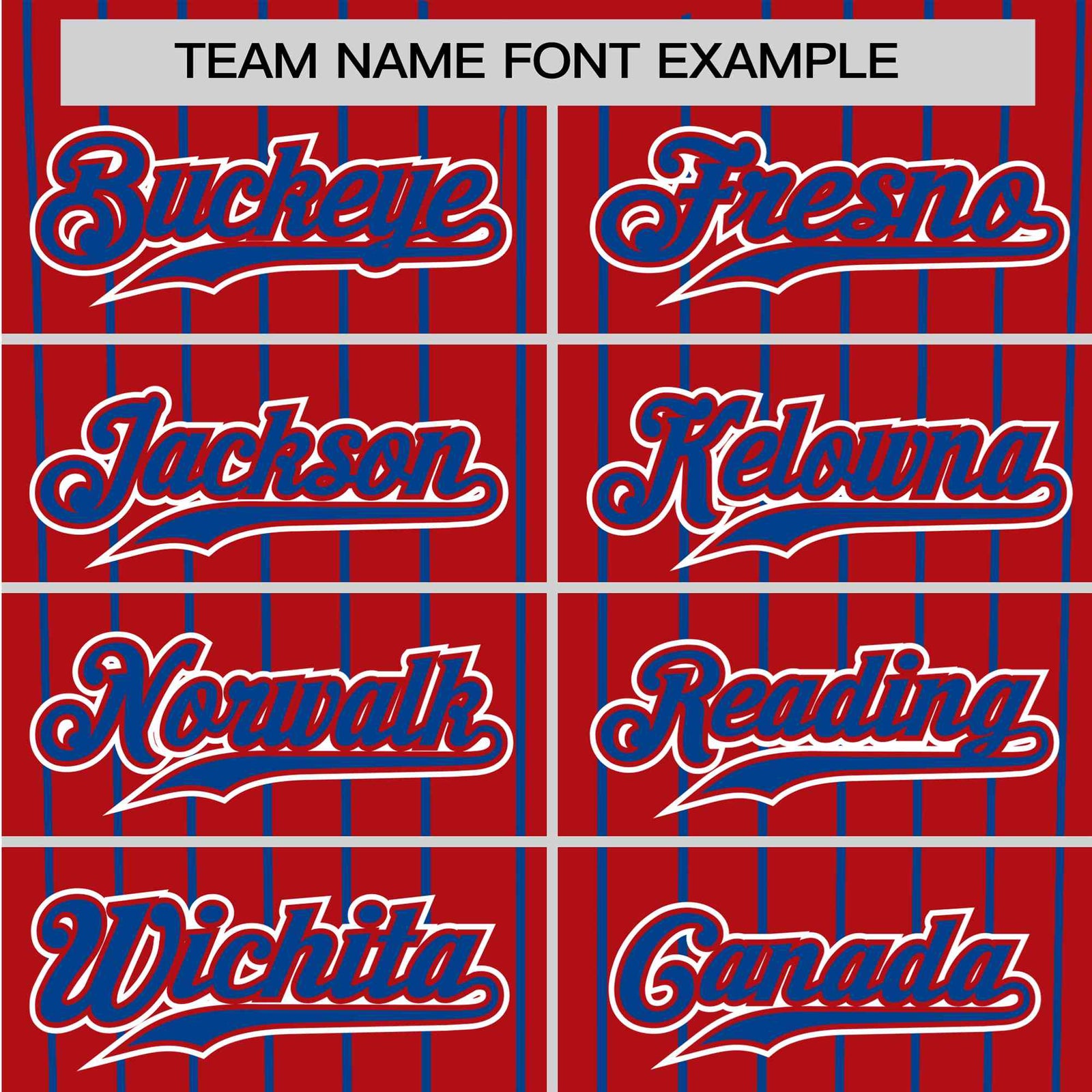 Custom Red Blue Pinstripe Blue-White Authentic Baseball Jersey