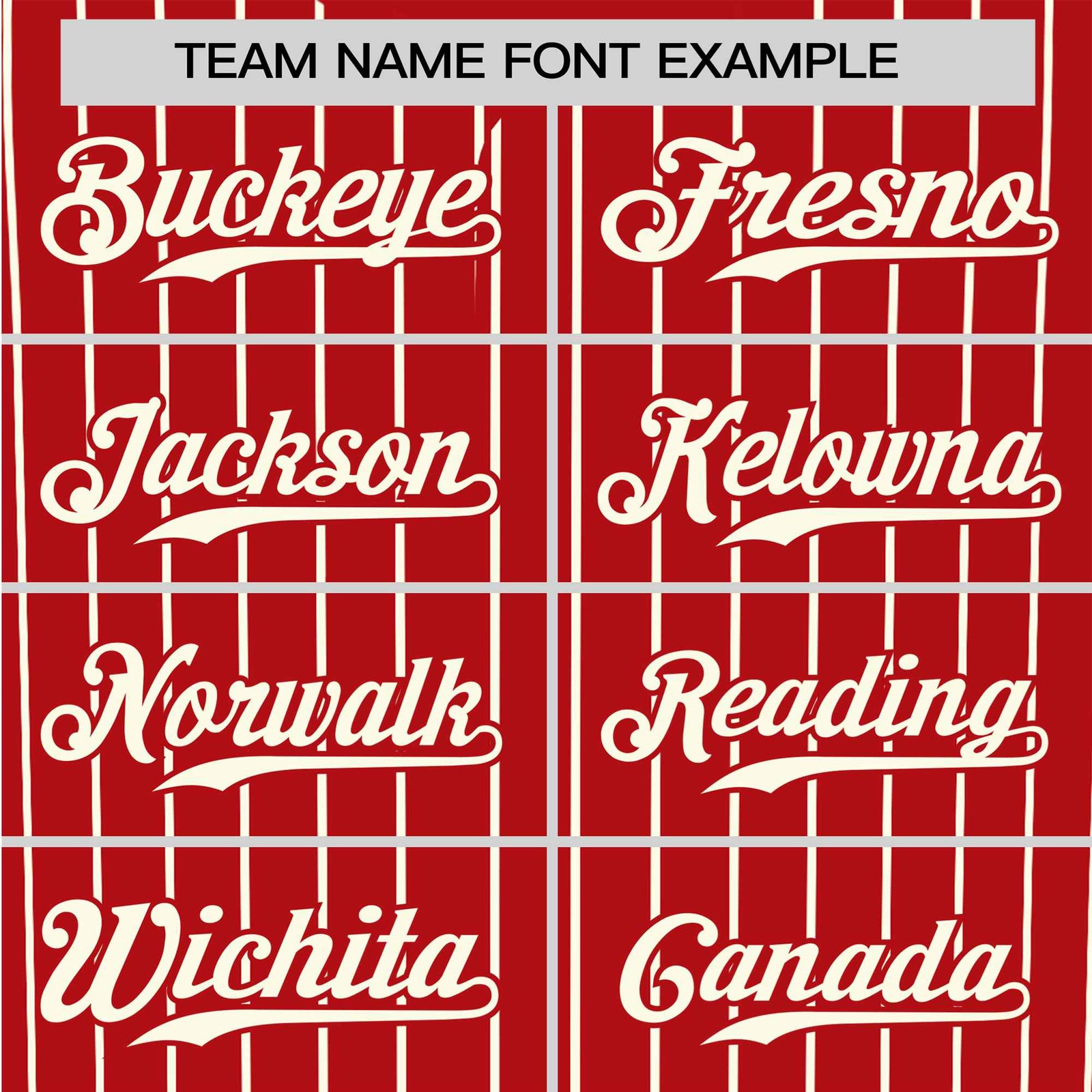 Custom Red Cream Pinstripe Cream-Red Authentic Baseball Jersey