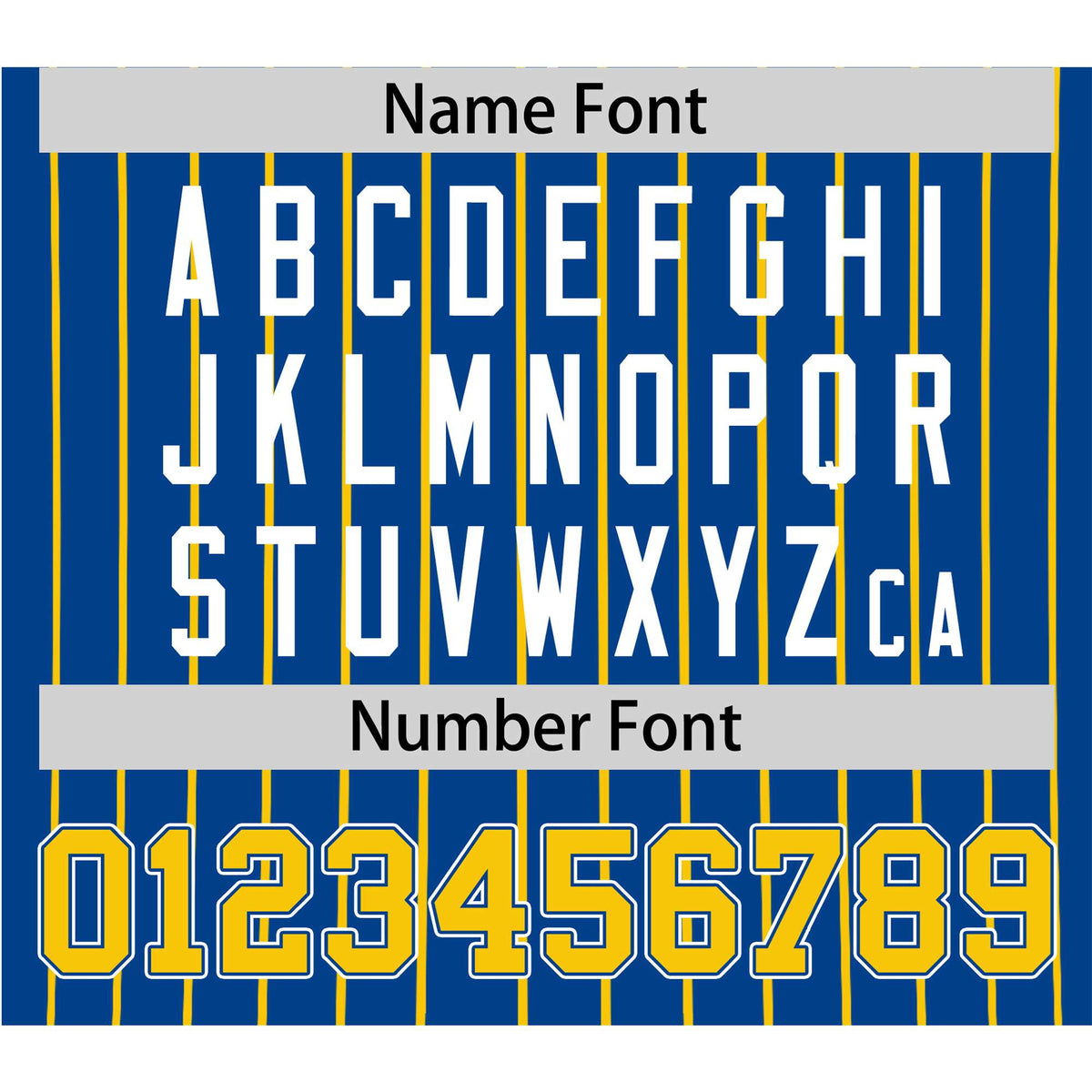 Custom Blue Yellow Pinstripe Yellow-White Authentic Baseball Jersey