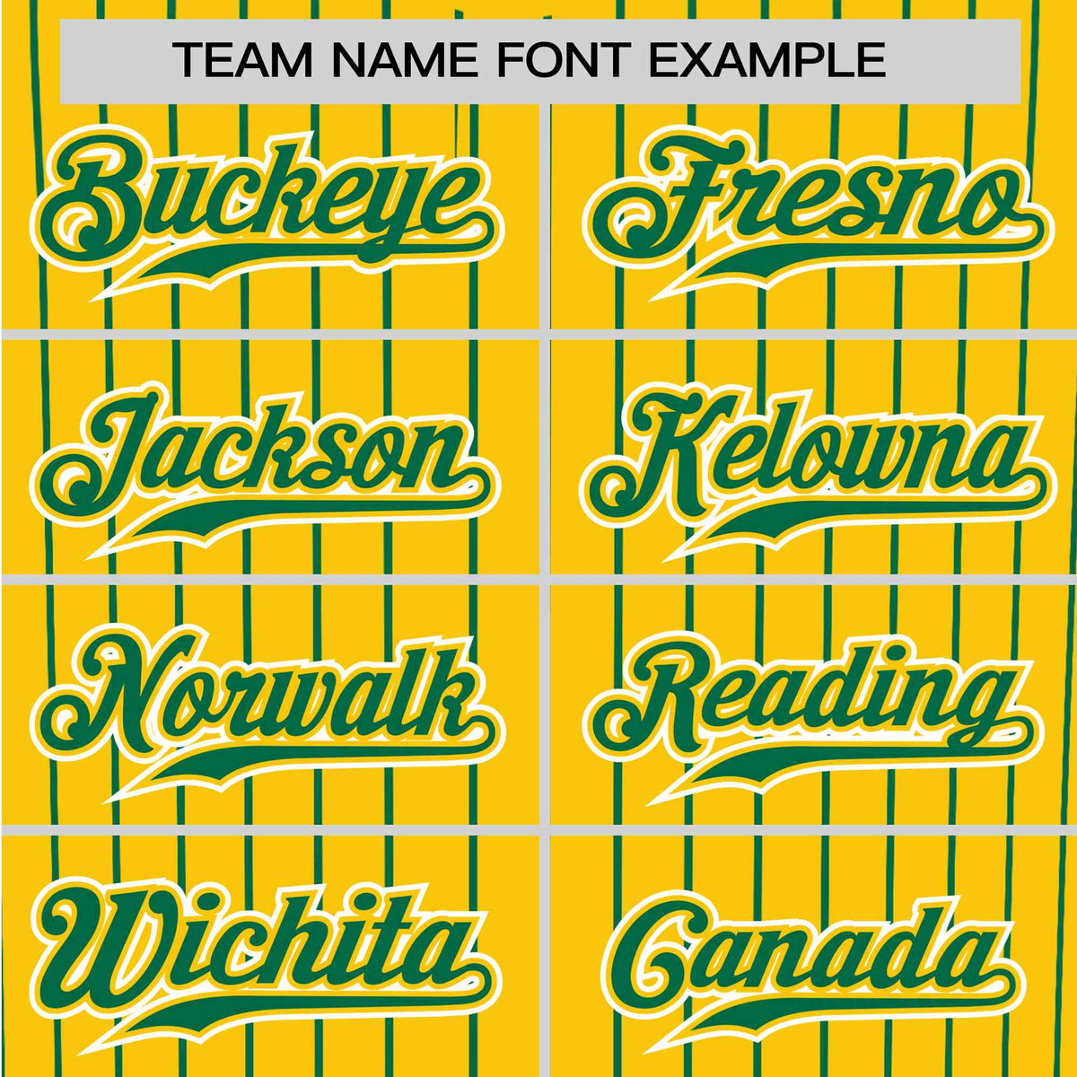 Custom Yellow Kelly-Green Pinstripe Kelly-Green White Authentic Baseball Jersey