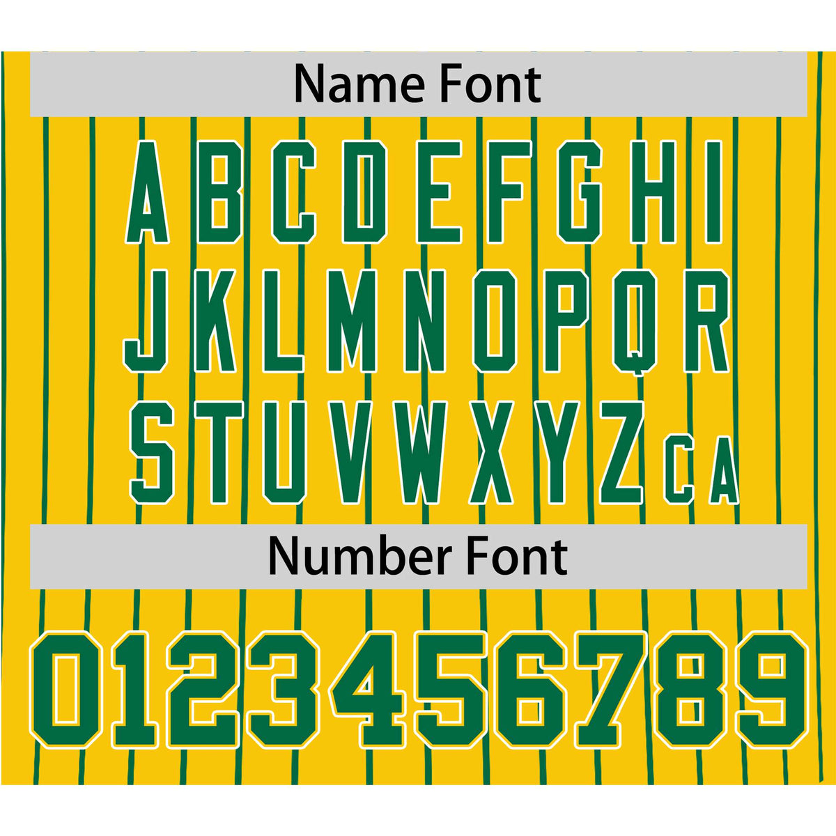 Custom Yellow Kelly-Green Pinstripe Kelly-Green White Authentic Baseball Jersey