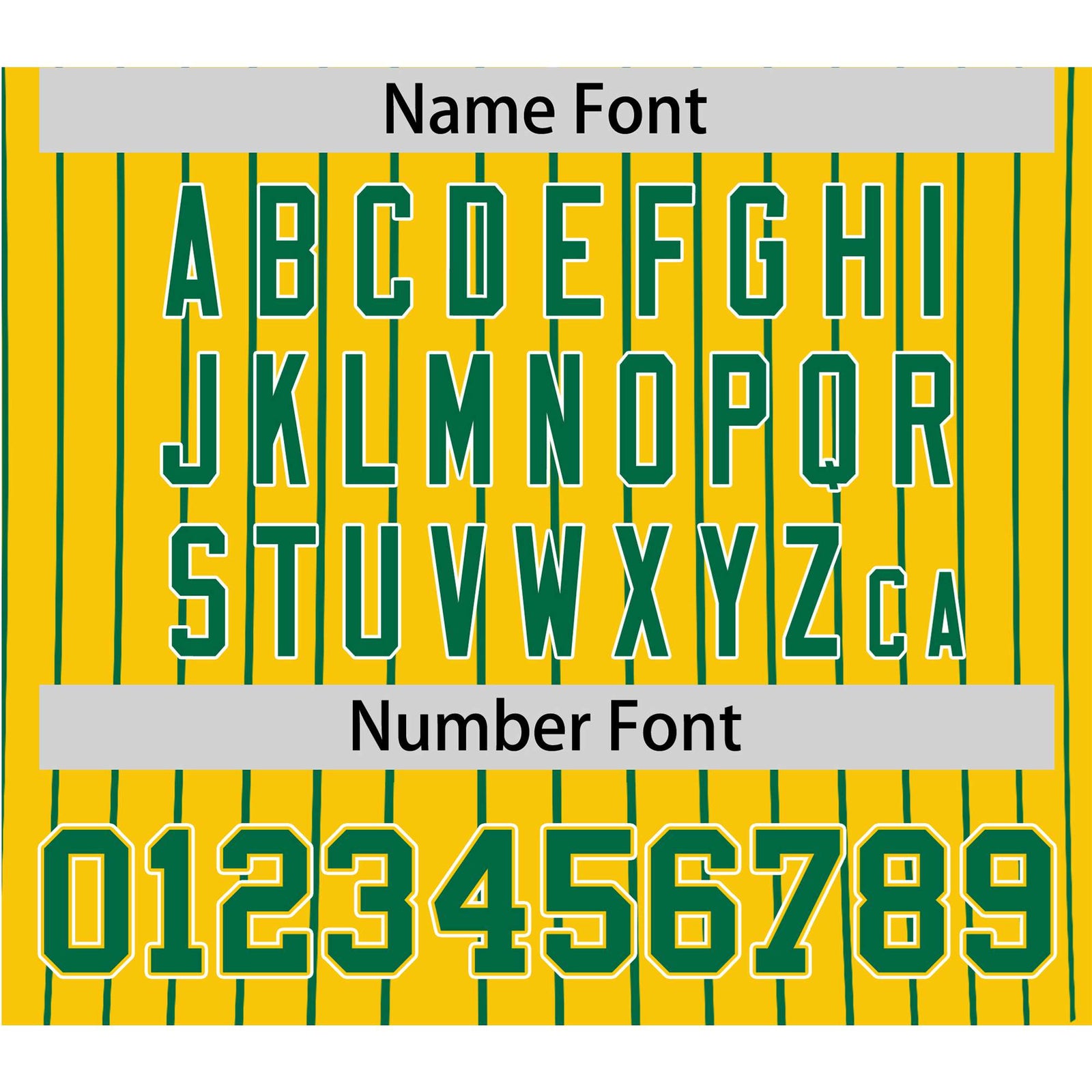 Custom Yellow Kelly-Green Pinstripe Kelly-Green White Authentic Baseball Jersey