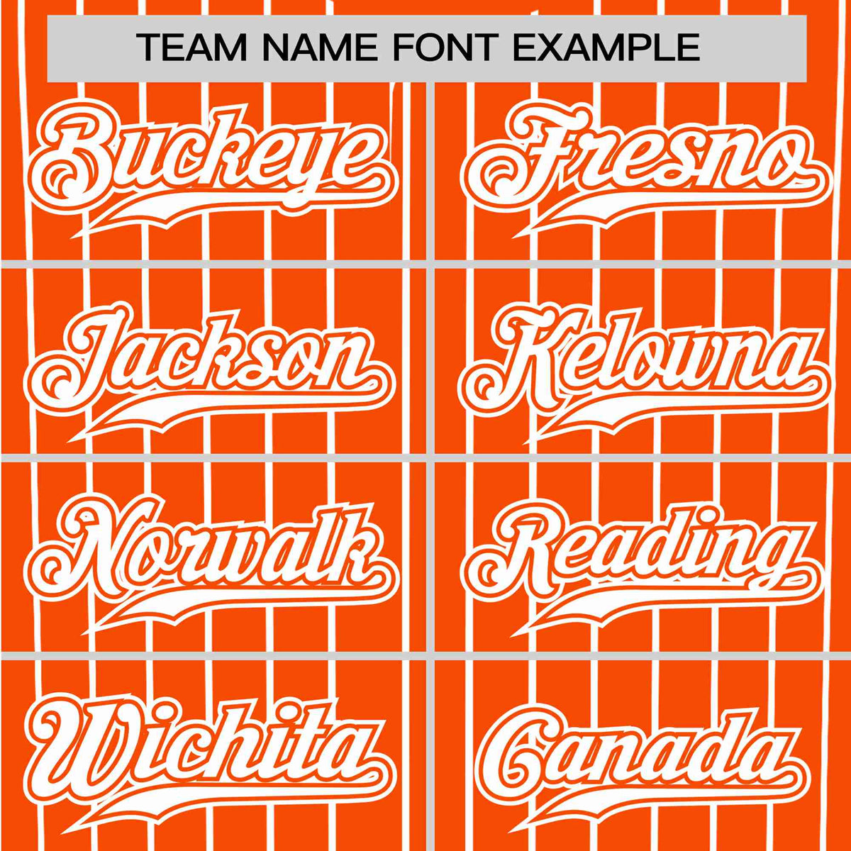 Custom Orange White Pinstripe White-Orange Authentic Baseball Jersey