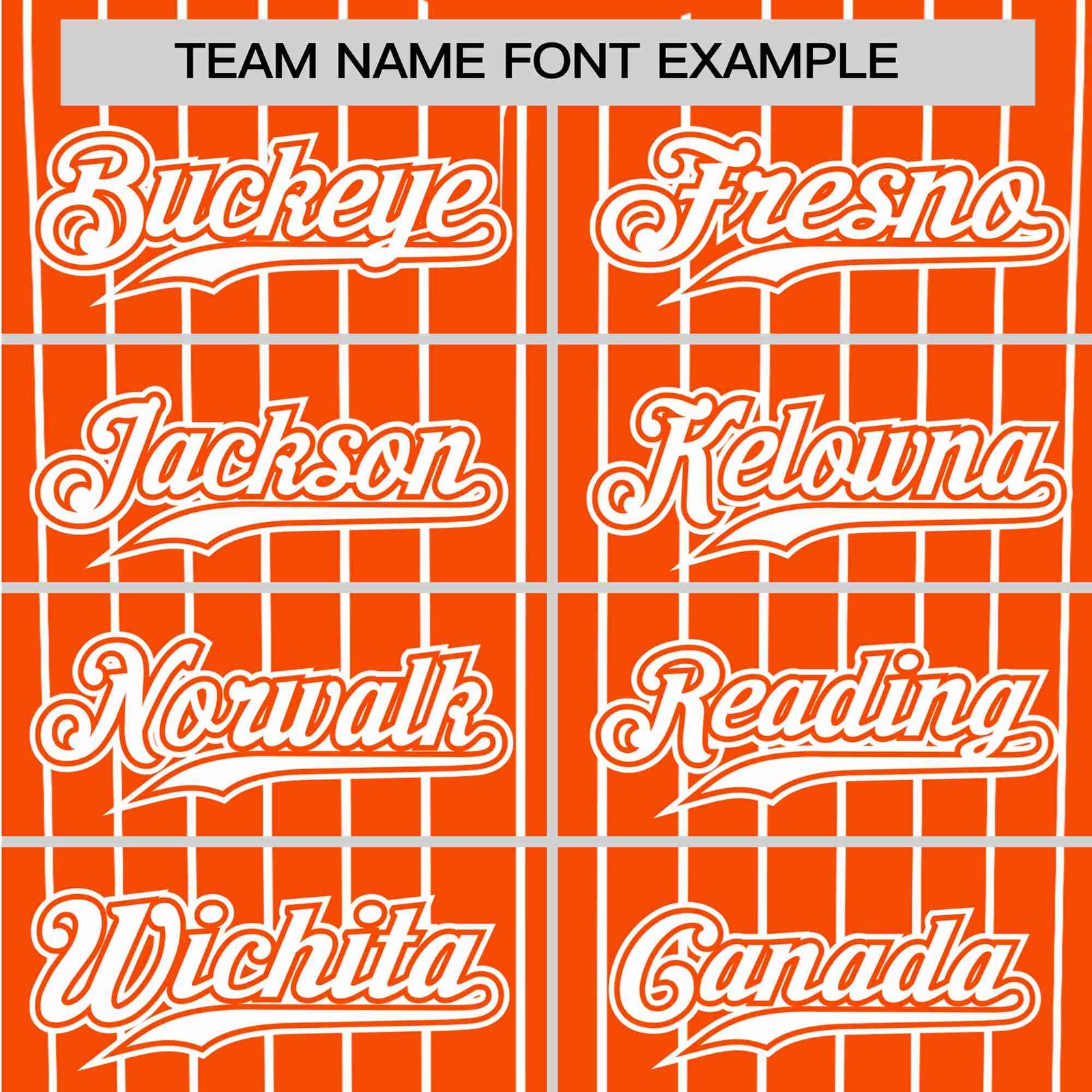 Custom Orange White Pinstripe White-Orange Authentic Baseball Jersey