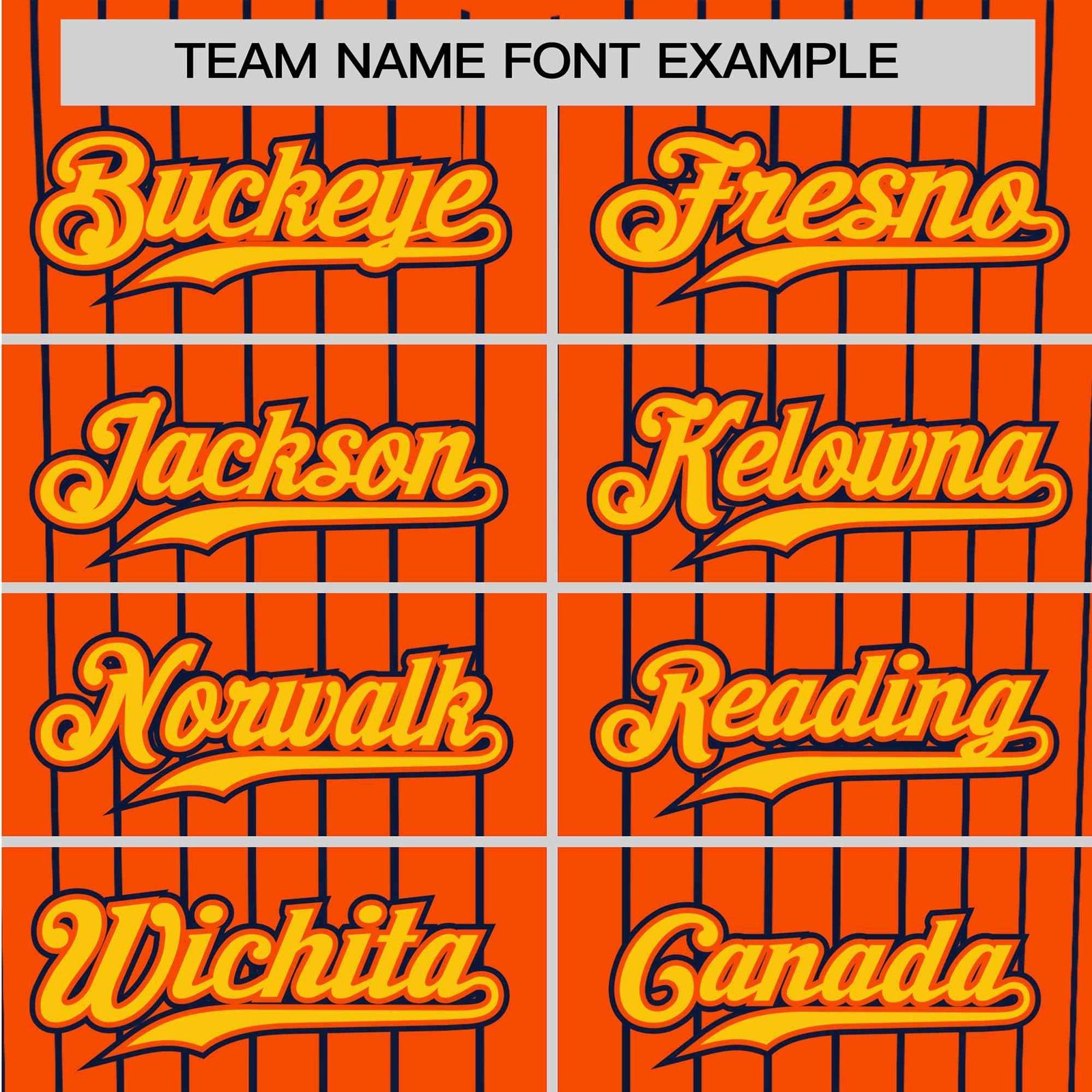 Custom Orange Navy Pinstripe Gold-Navy Authentic Baseball Jersey