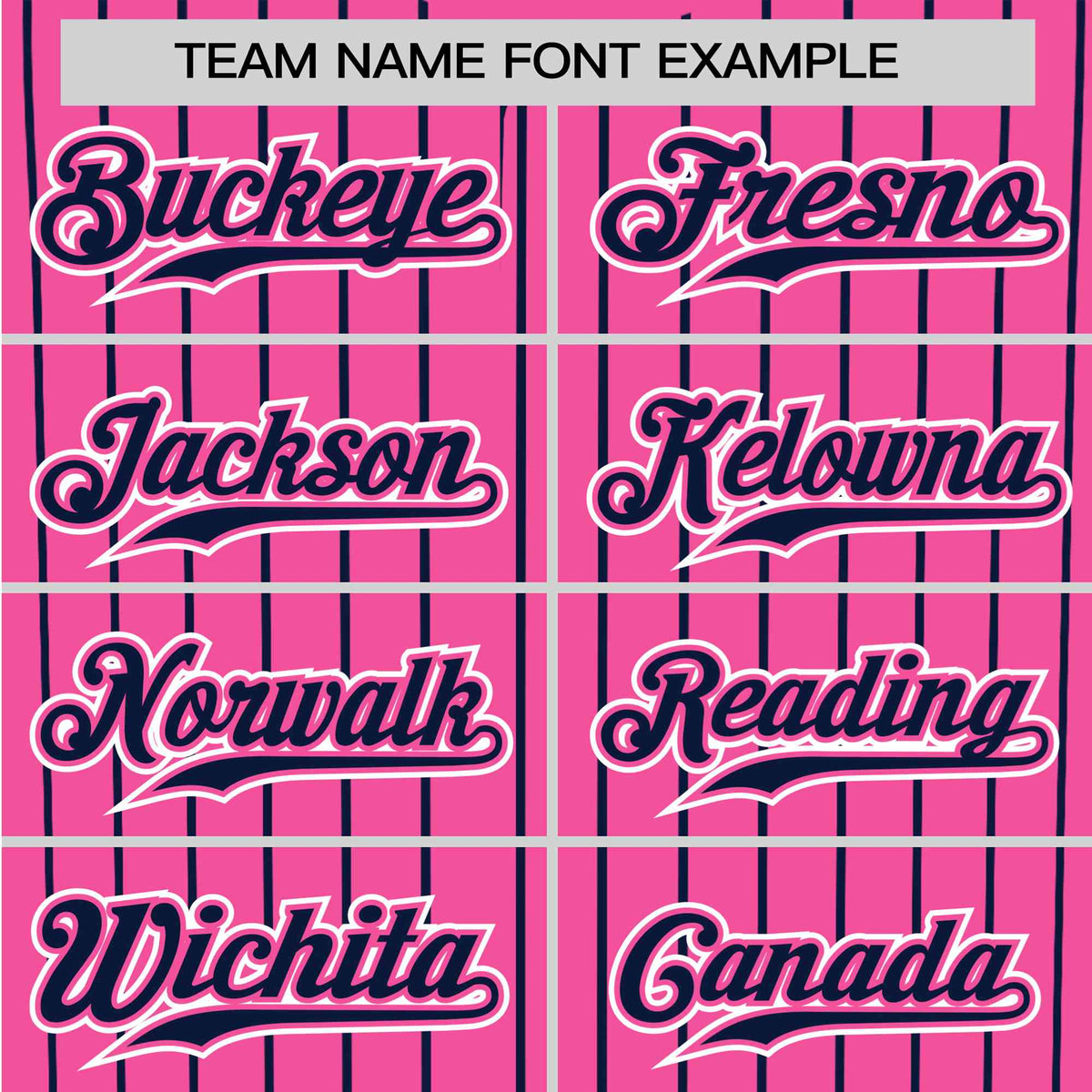 Custom Pink Blue Pinstripe Blue-White Authentic Baseball Jersey