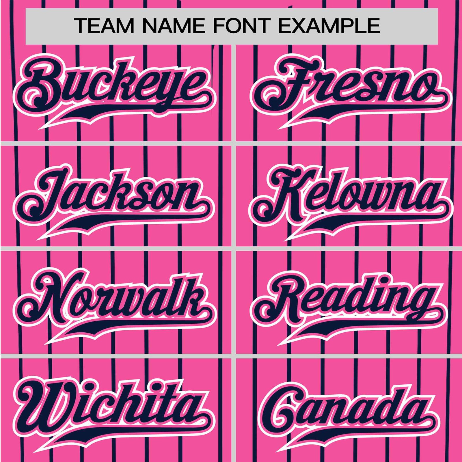 Custom Pink Blue Pinstripe Blue-White Authentic Baseball Jersey