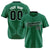 Custom Kelly Green Black Pinstripe Black-White Authentic Baseball Jersey