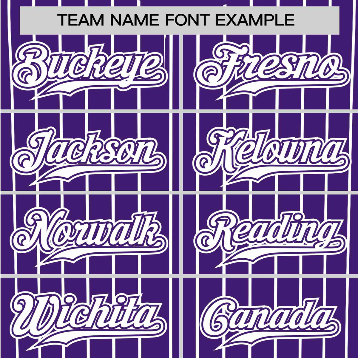 Custom Purple White Pinstripe White-Purple Authentic Baseball Jersey