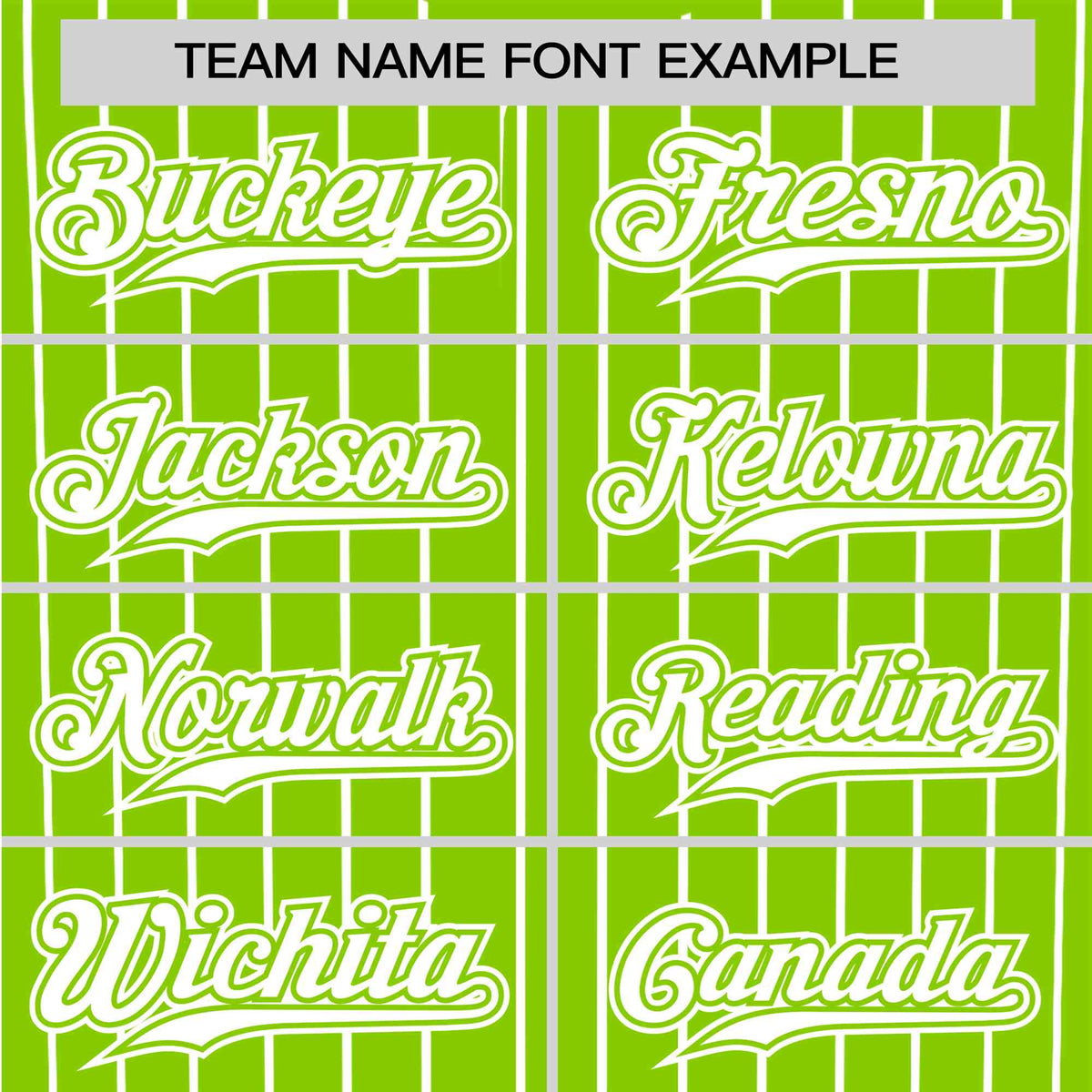 Custom Neon Green White Pinstripe White Neon-Green Authentic Baseball Jersey