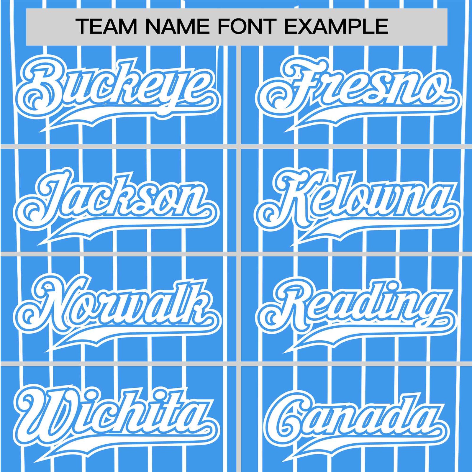 Custom Sky Blue White Pinstripe White Sky-Blue Authentic Baseball Jersey