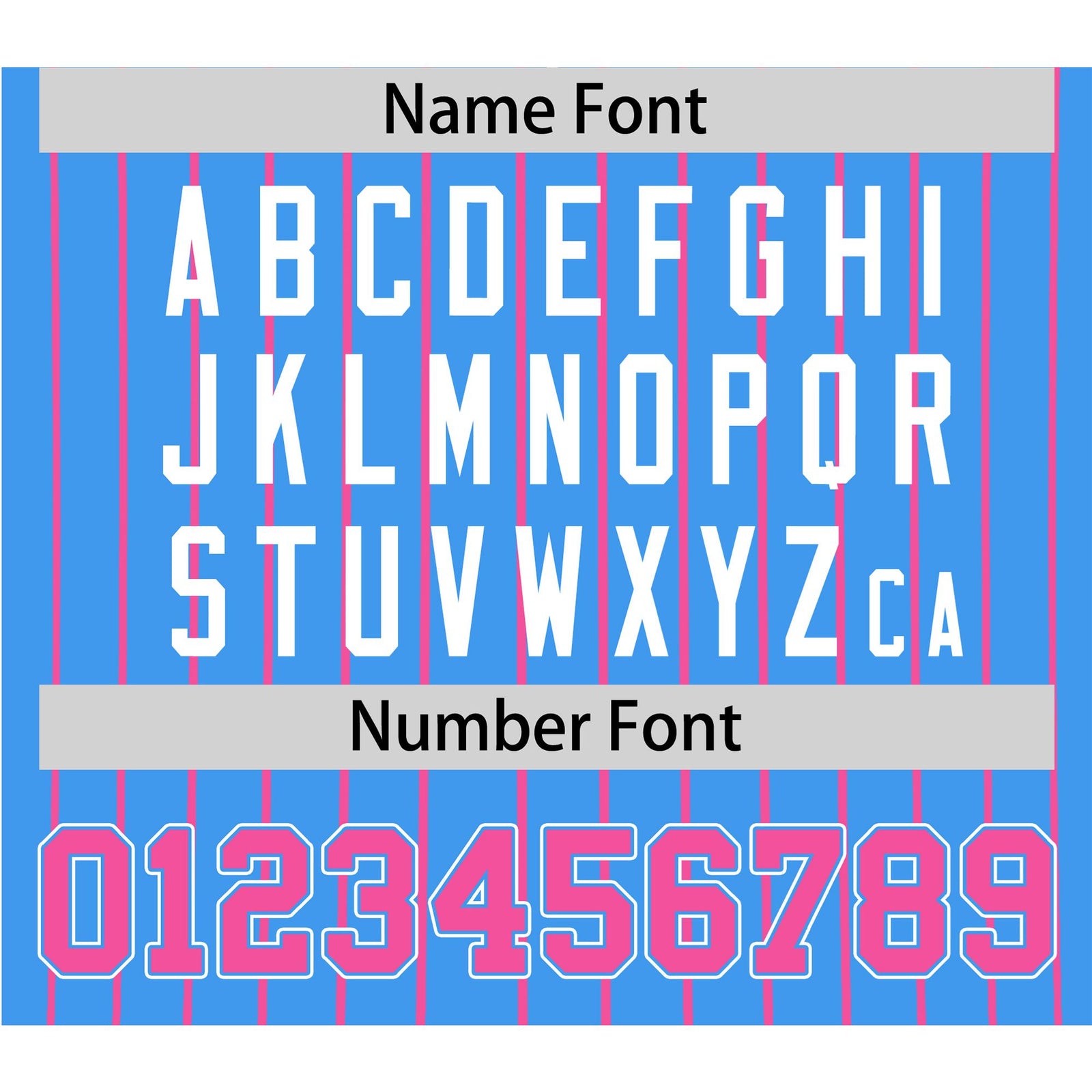 Custom Sky Blue Pink Pinstripe Pink-White Authentic Baseball Jersey