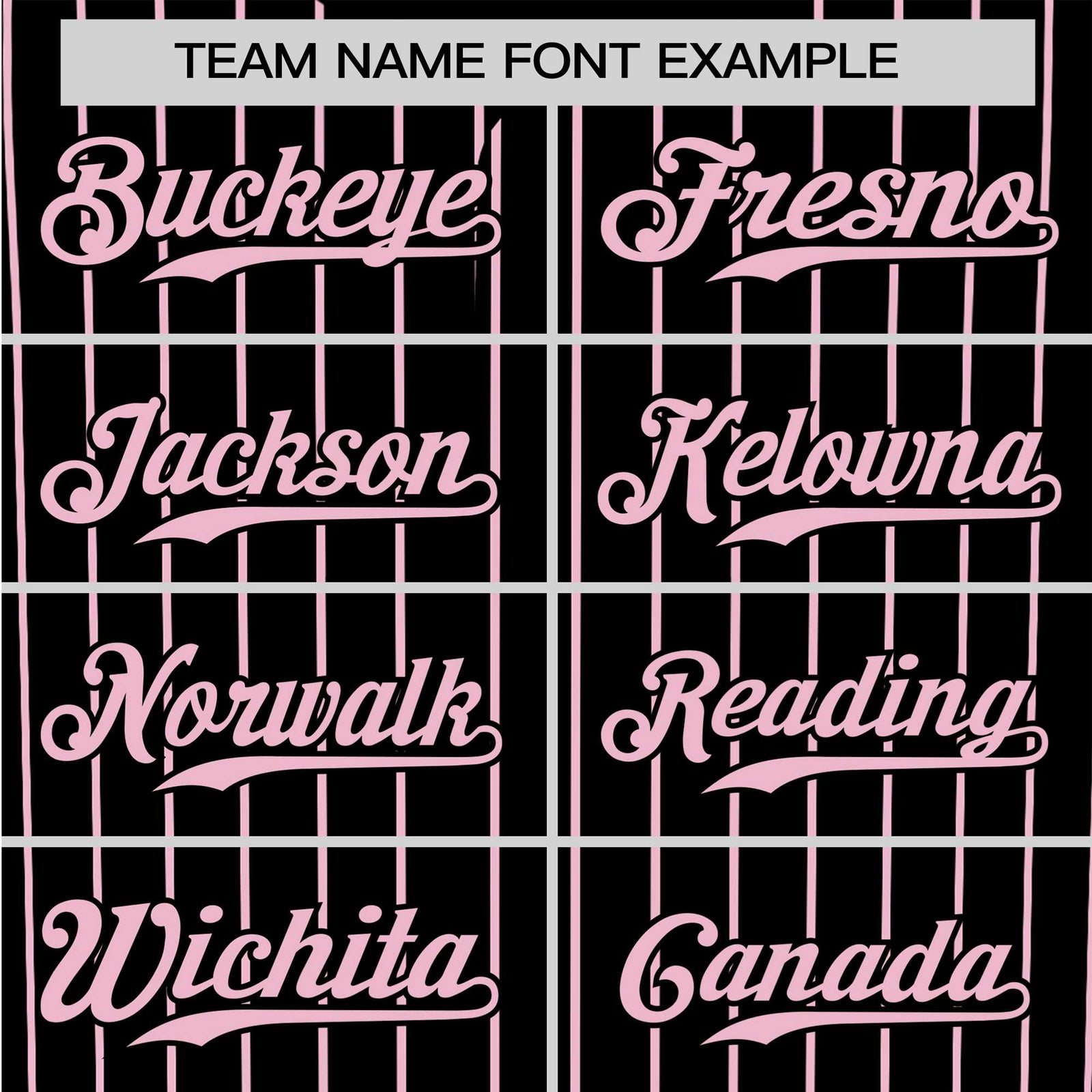 Custom Black Pink Pinstripe Pink-White Authentic Baseball Jersey