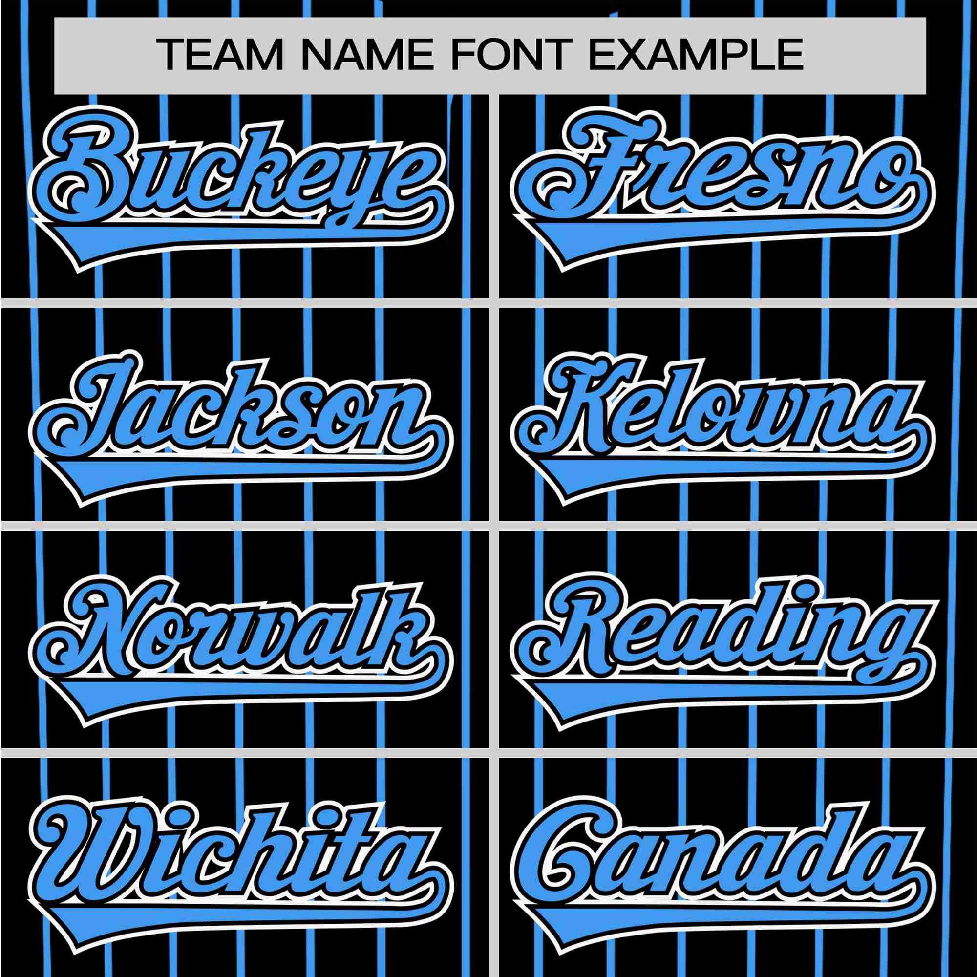 Custom Black Blue Pinstripe Blue-White Authentic Baseball Jersey