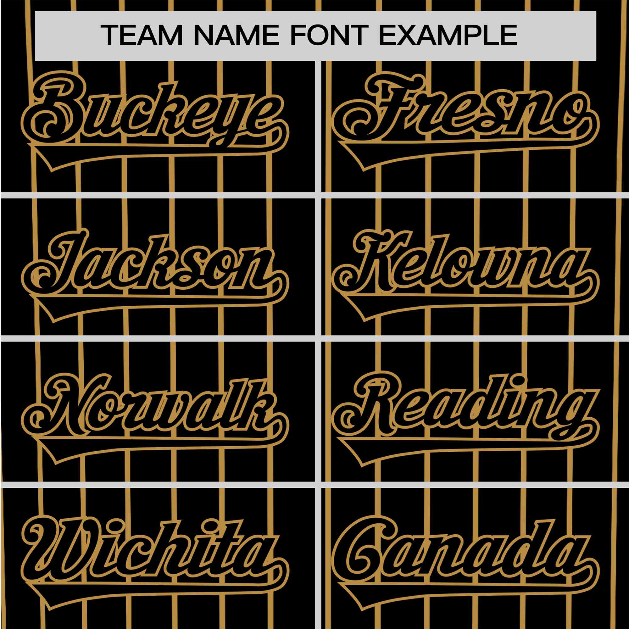 Custom Black Old-Gold Pinstripe Black Old-Gold Authentic Baseball Jersey