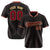 Custom Black Crimson Pinstripe Crimson Old-Gold Authentic Baseball Jersey