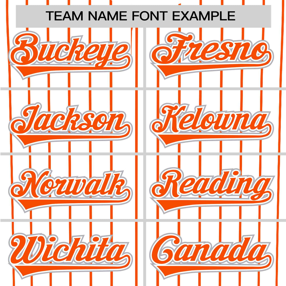 Custom White Orange Pinstripe White-Orange Authentic Baseball Jersey