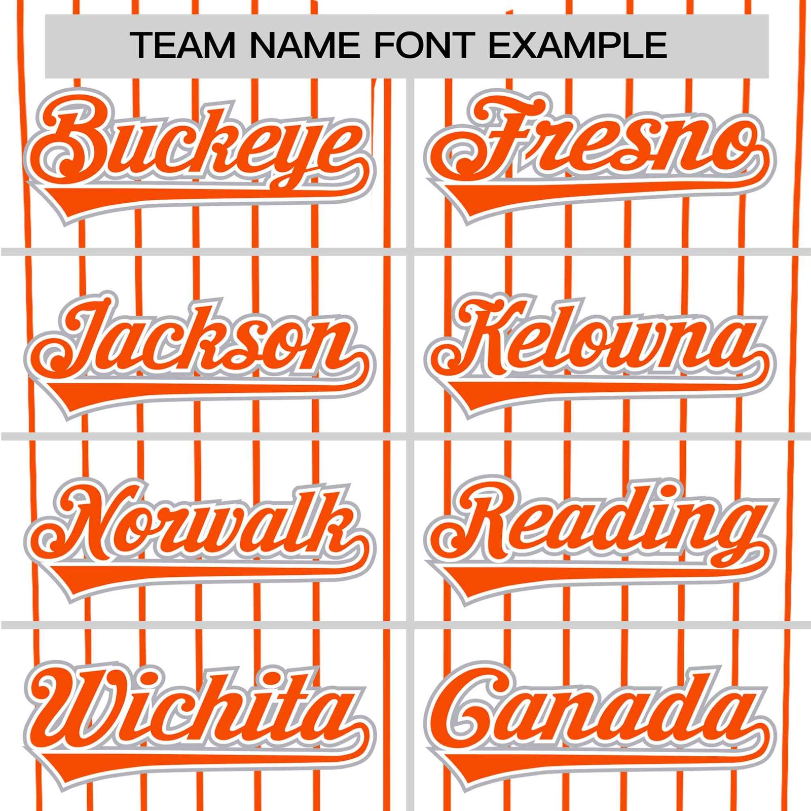 Custom White Orange Pinstripe White-Orange Authentic Baseball Jersey