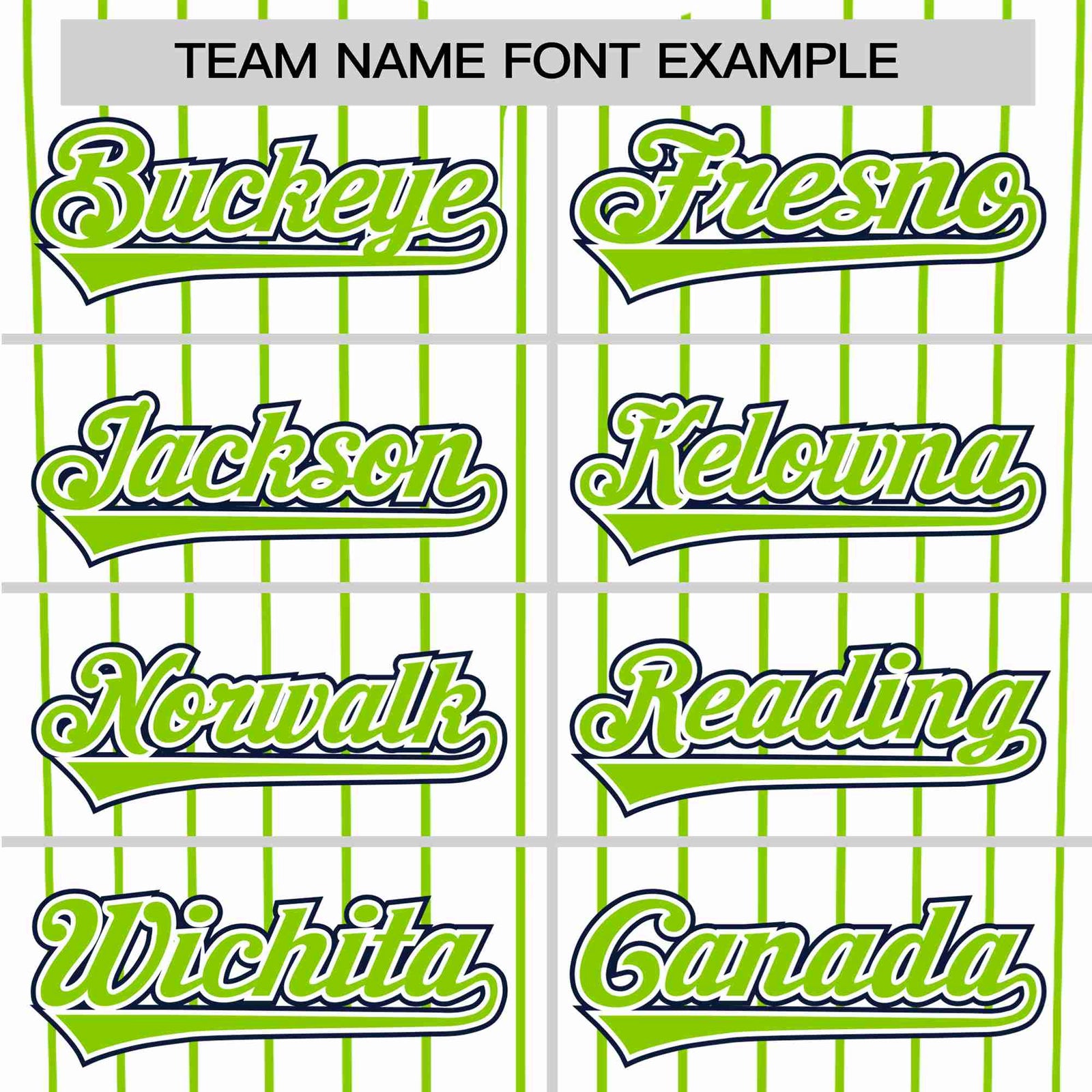 Custom White Neon-Green Pinstripe White Neon-Green Black Authentic Baseball Jersey