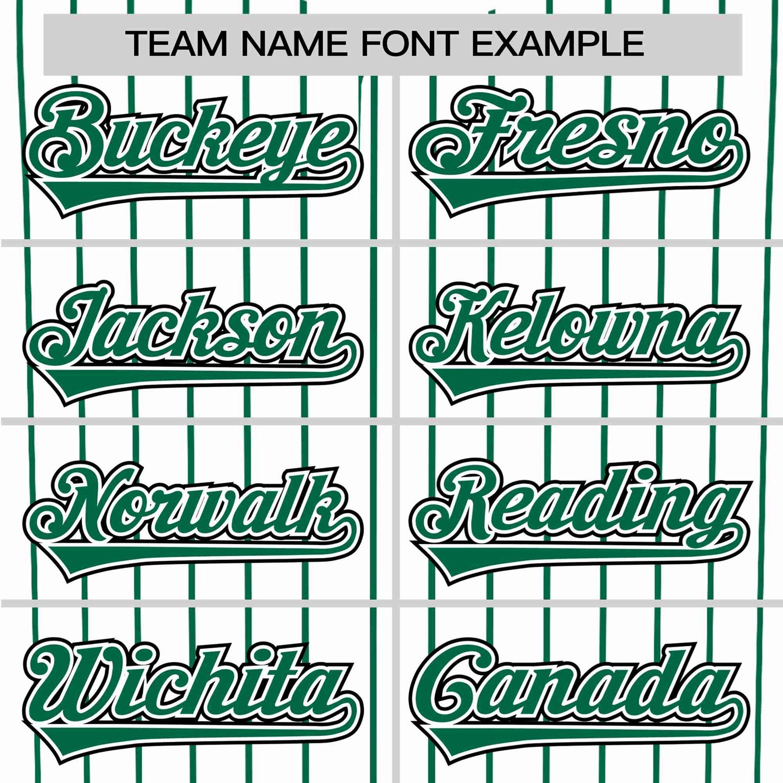 Custom White Kelly-Green Pinstripe White Kelly-Green Black Authentic Baseball Jersey