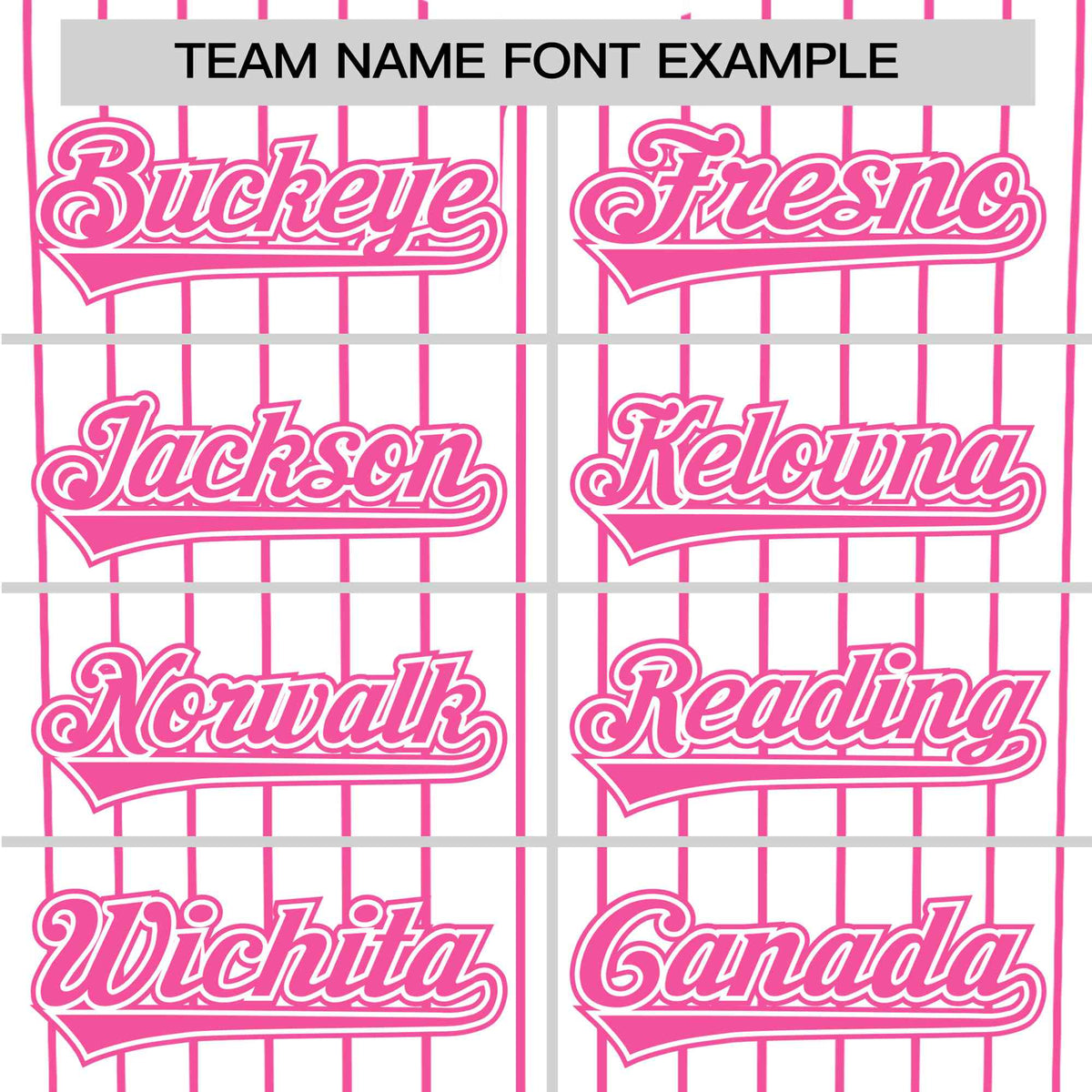 Custom White Pink Pinstripe White-Pink Authentic Baseball Jersey