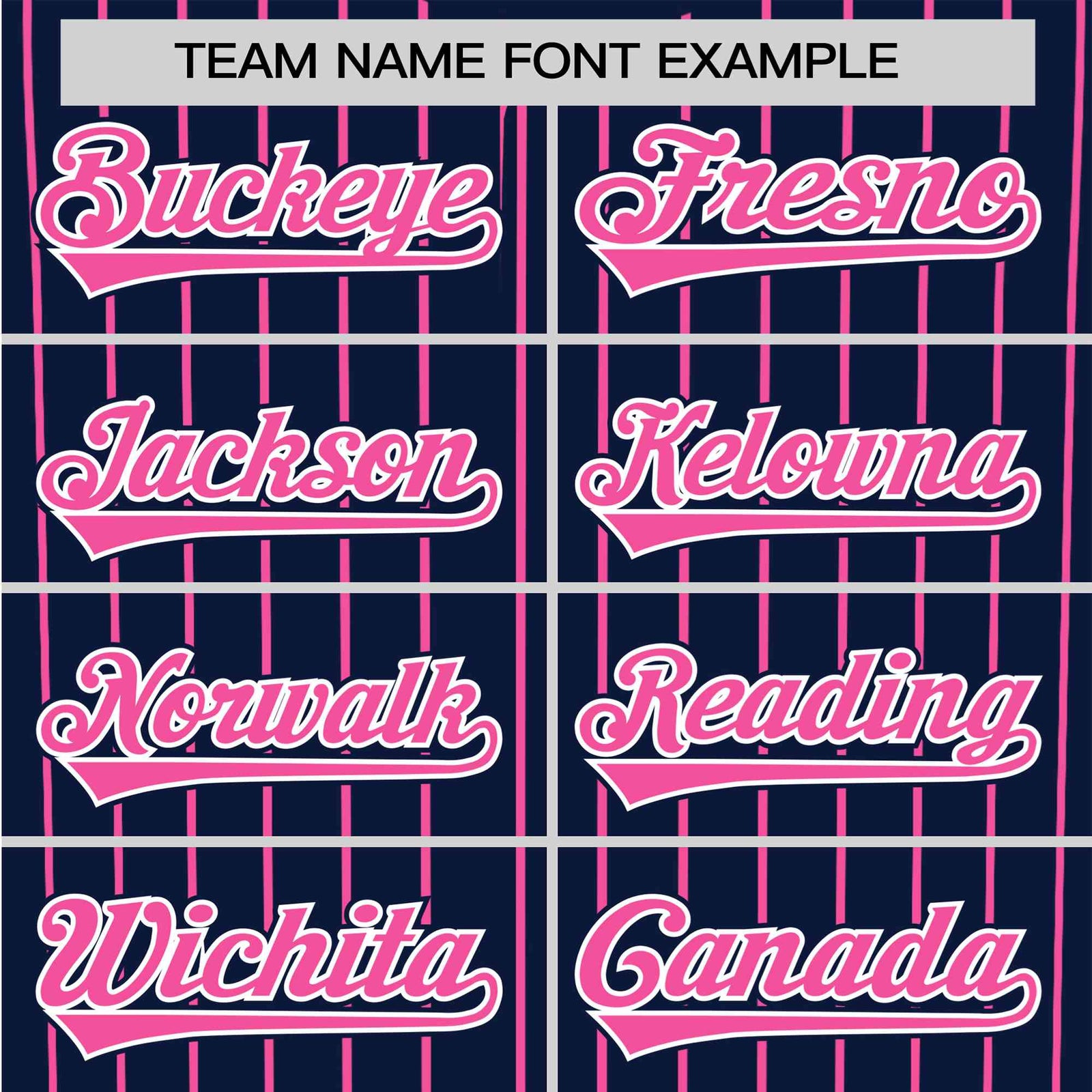 Custom Navy Pink Pinstripe Pink-White Authentic Baseball Jersey