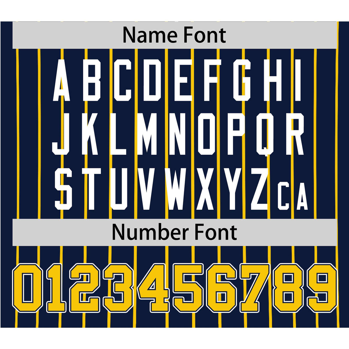 Custom Navy Yellow Pinstripe Yellow-White Authentic Baseball Jersey