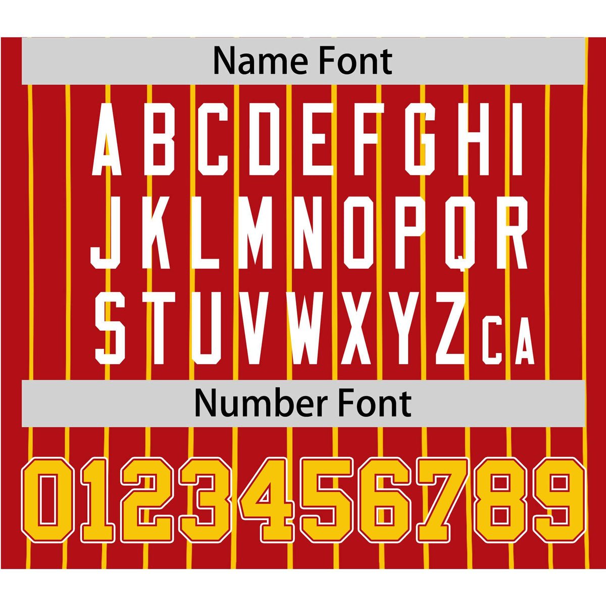 Custom Red Yellow Pinstripe Yellow-White Authentic Baseball Jersey