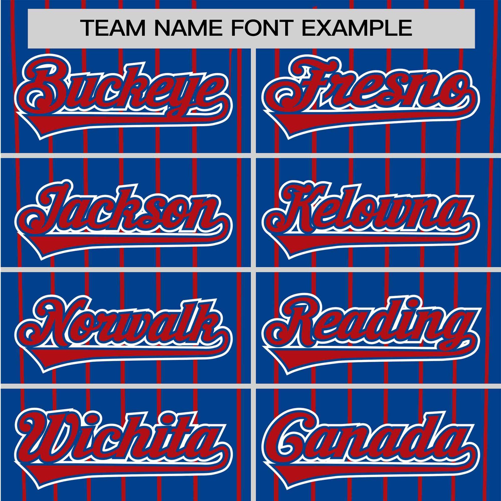 Custom Blue Red Pinstripe Red-White Authentic Baseball Jersey