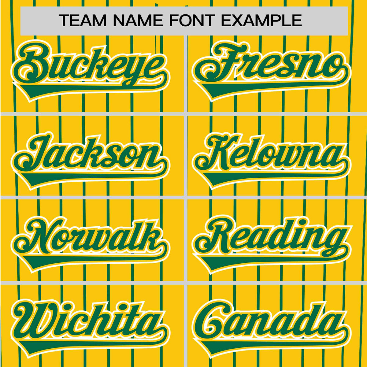 Custom Yellow Kelly-Green Pinstripe Kelly-Green White Authentic Baseball Jersey