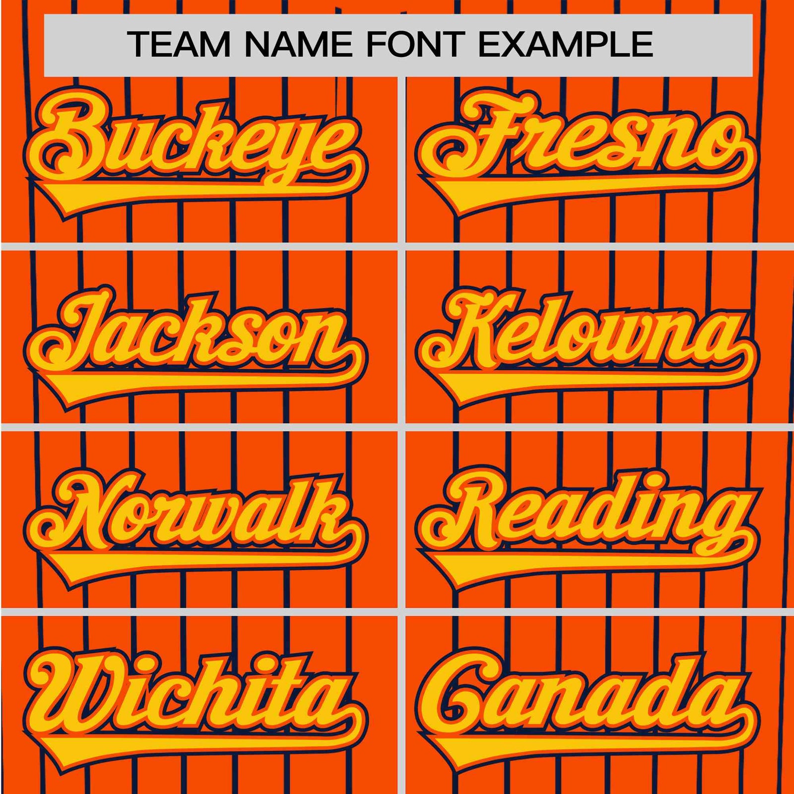 Custom Orange Navy Pinstripe Gold-Navy Authentic Baseball Jersey