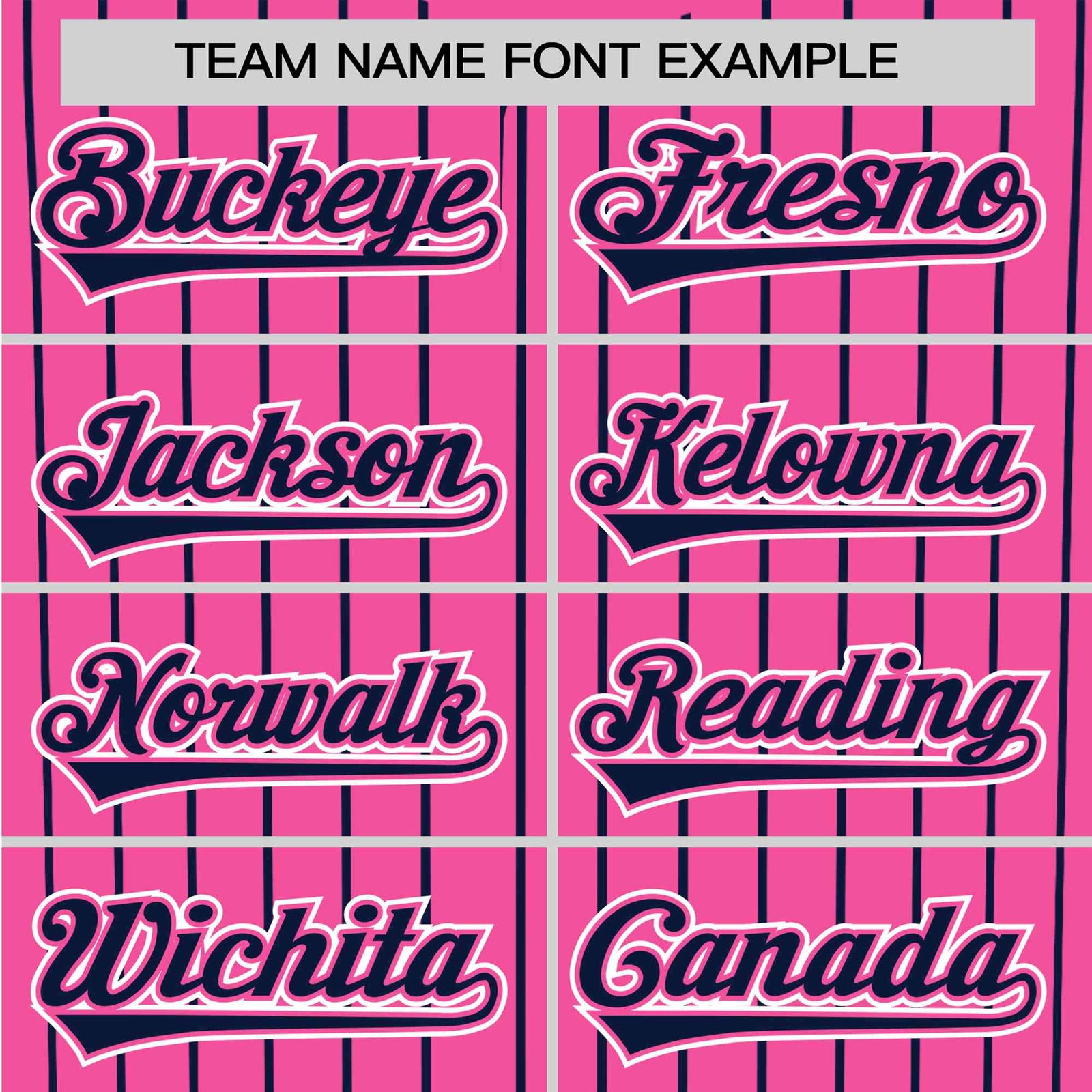 Custom Pink Blue Pinstripe Blue-White Authentic Baseball Jersey