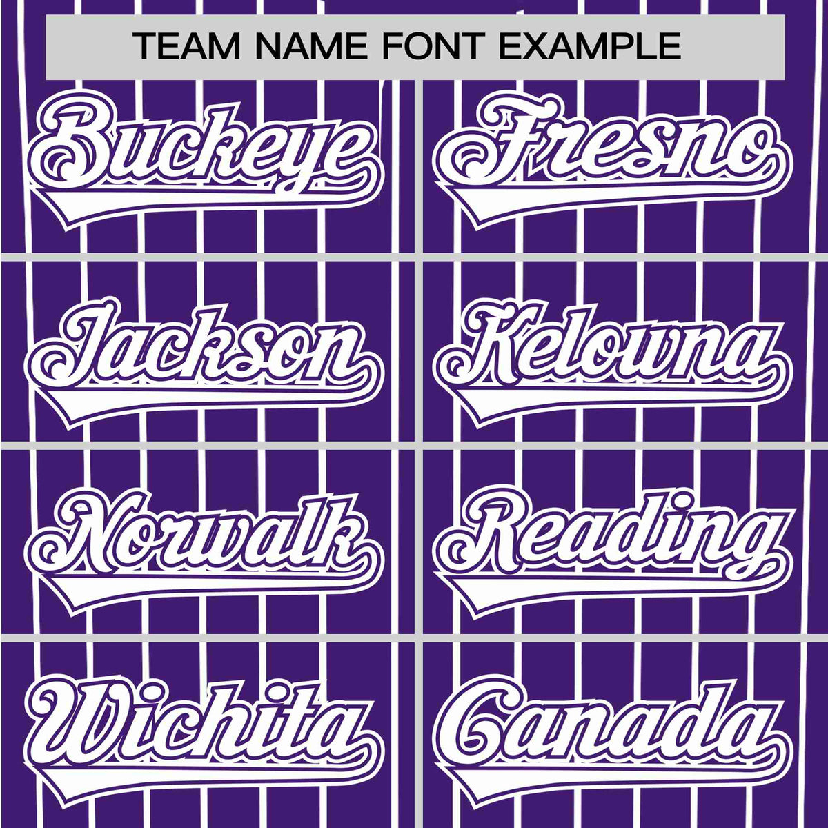 Custom Purple White Pinstripe White-Purple Authentic Baseball Jersey